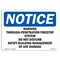 Signmission OSHA, Warning Through-Penetration Firestop System, 10in X 7in Rigid Plastic, 7" W, 10" L, Landscape OS-NS-P-710-L-18930 - alternate 1